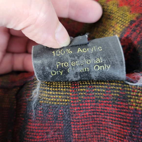 Gabriella's (vintage I think) Long Wrap skirt Made in USA Hook/loop size Med - Picture 9 of 11